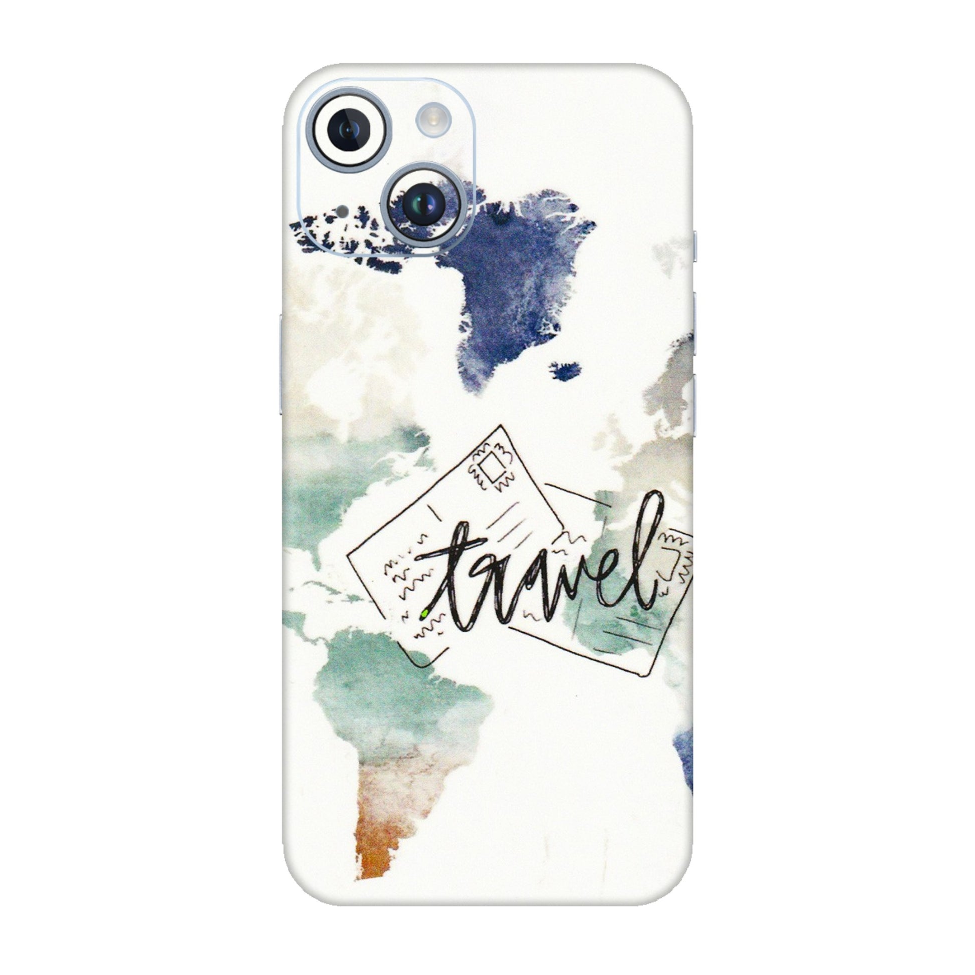 Apple iPhone Skins (All Models) - Travel The World - 3D Embossed Finish (L-232) iPhone 14