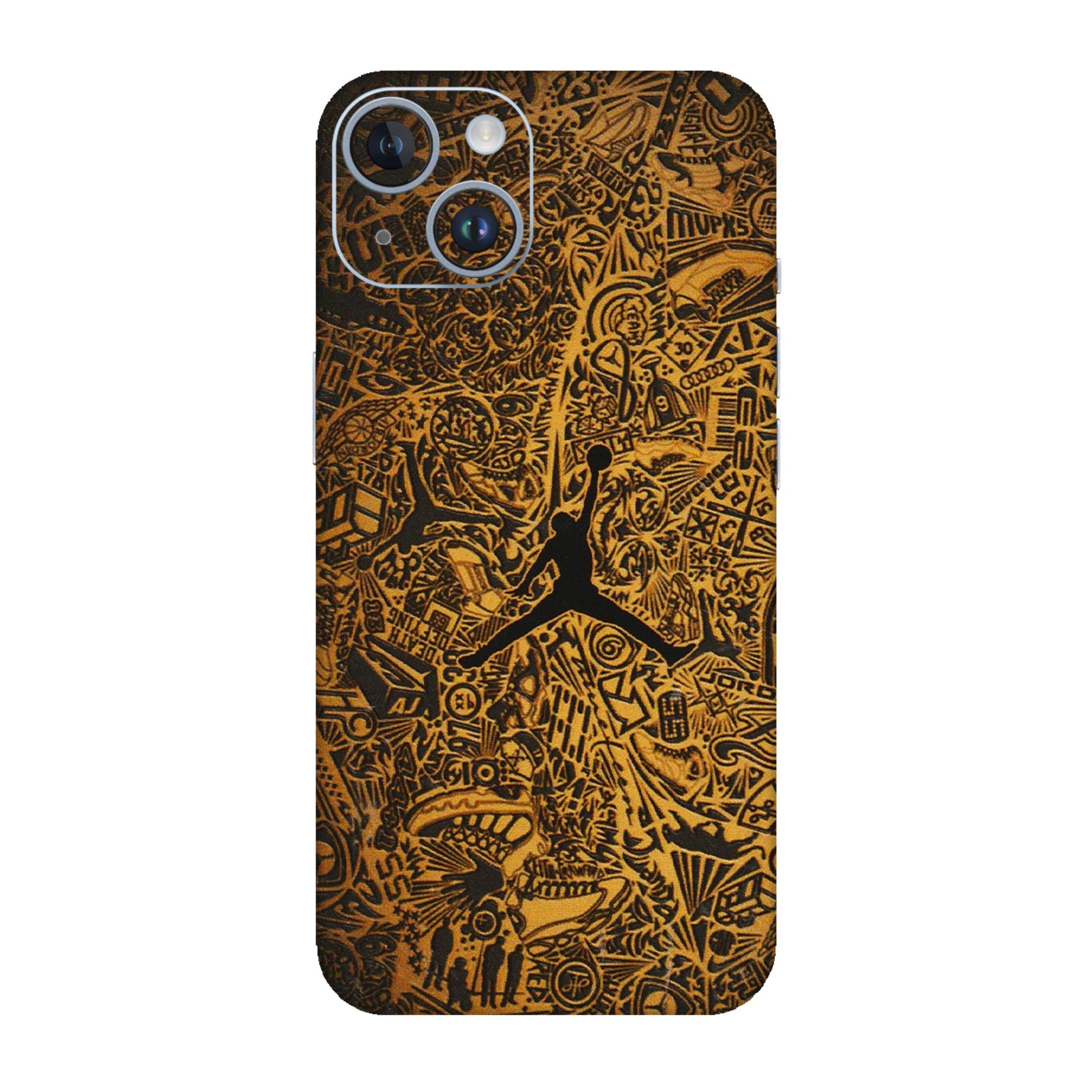 Apple iPhone Skins (All Models) - Premium Gold Basketball Player - 3D Embossed Finish (L-236) iPhone 14