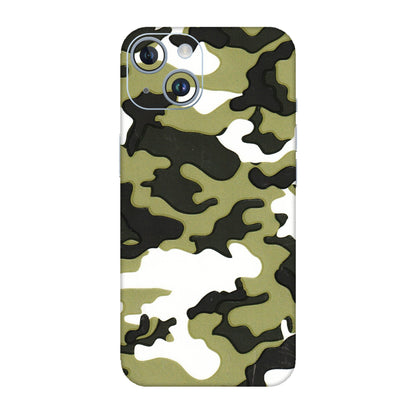 Apple iPhone Skins (All Models) - Camouflages White And Green - 3D Embossed Finish (L-243) iPhone 14