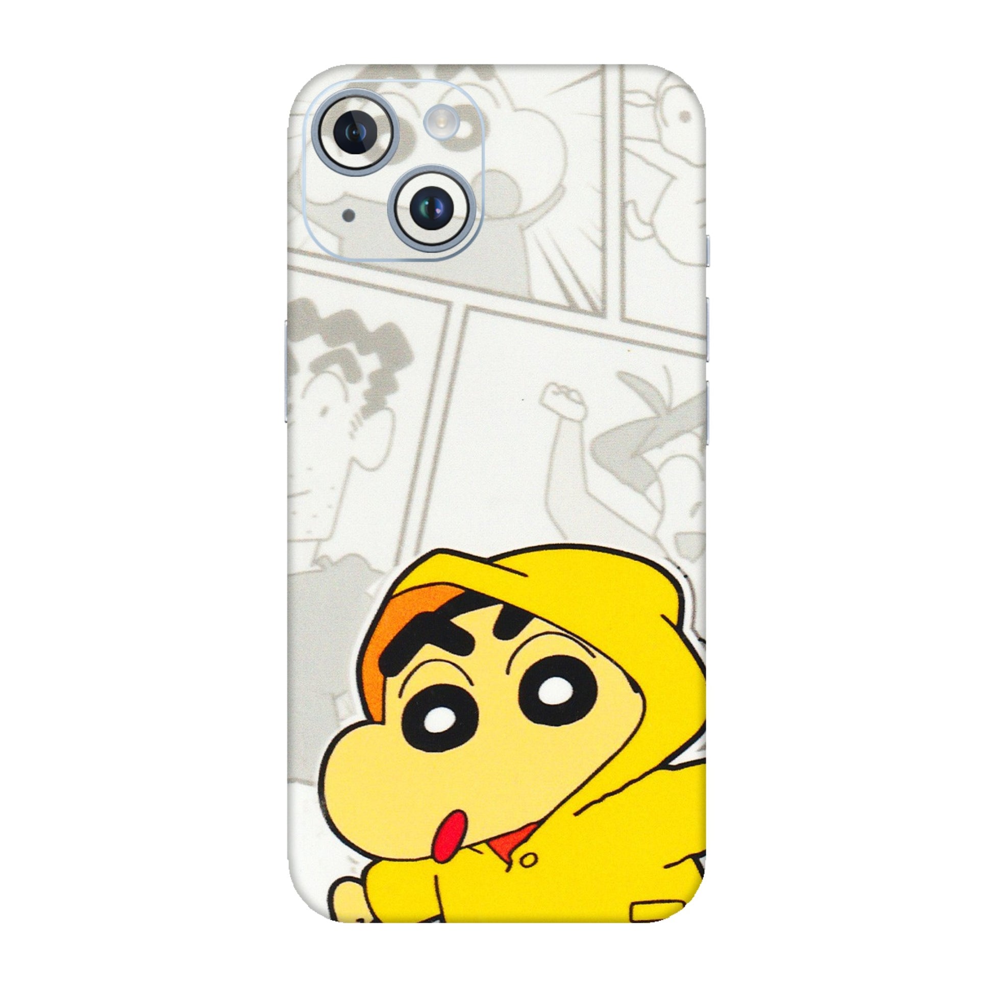 Apple iPhone Skins (All Models) - Yellow Shinchan Comic - 3D Embossed Finish (L-246) iPhone 14