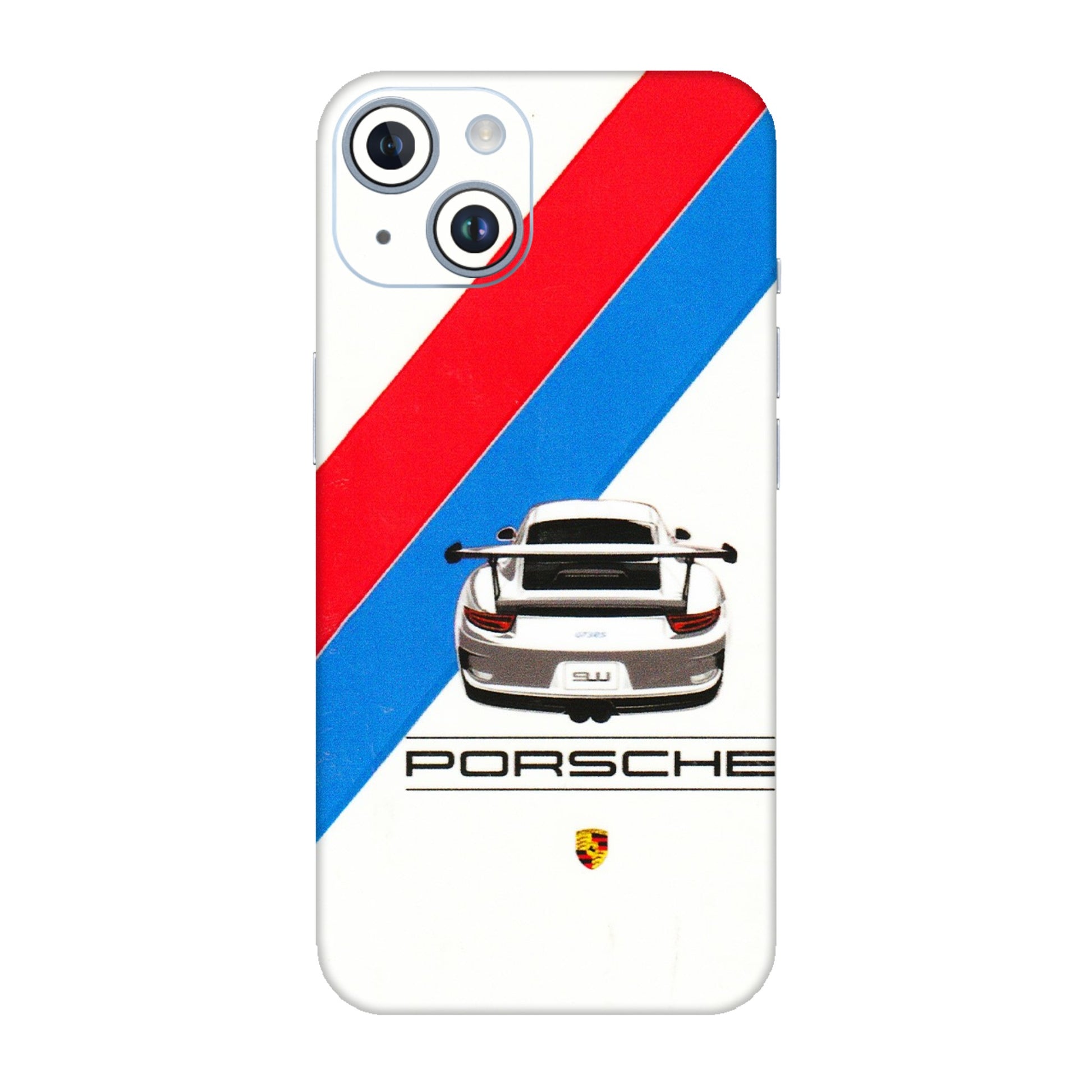 Apple iPhone Skins (All Models) - Porche Car Sober Logo - 3D Embossed Finish (L-248) iPhone 14