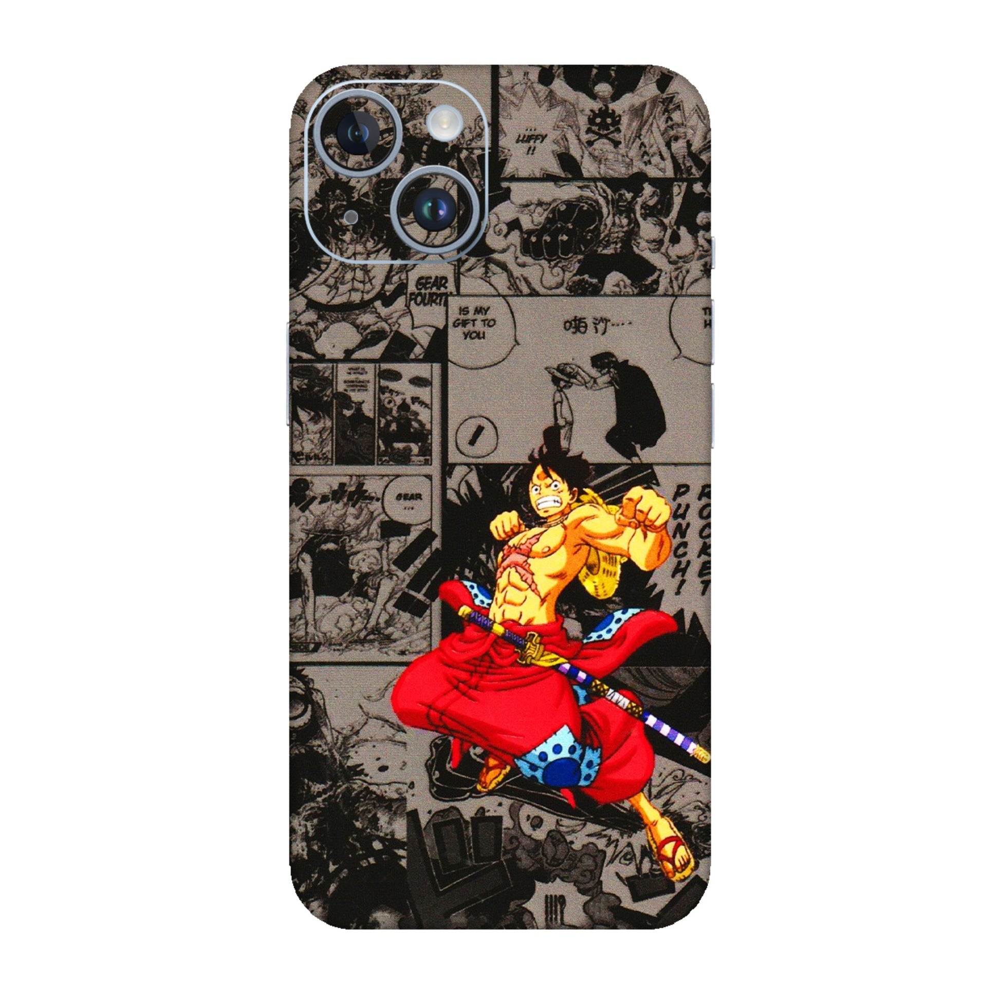 Apple iPhone Skins (All Models) - One Piece Rocket Punch Manga - 3D Embossed Finish (L-25) iPhone 14