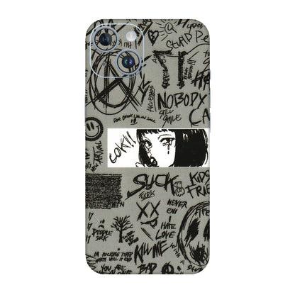 Apple iPhone Skins (All Models) - Never Have Love Anime - 3D Embossed Finish (L-260) iPhone 14