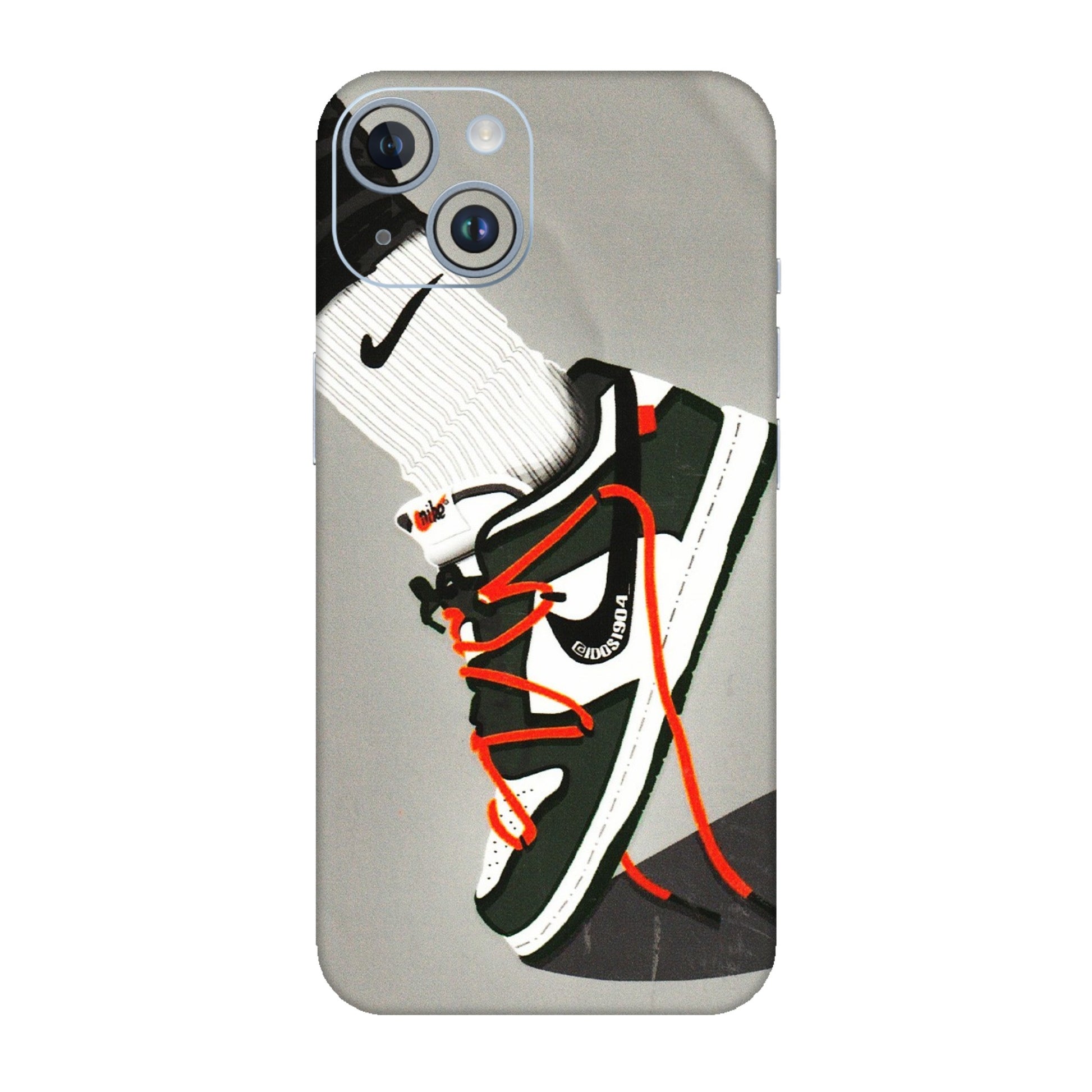 Apple iPhone Skins (All Models) - New Grey Sneaker - 3D Embossed Finish (L-261) iPhone 14