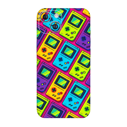 Apple iPhone Skins (All Models) - Gameboy Colourful - 3D Embossed Finish (L-266) iPhone 14