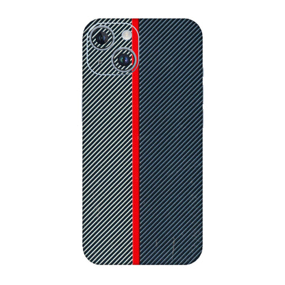 Apple iPhone Skins (All Models) - Blue Sober Lines - 3D Embossed Finish (L-305) iPhone 14