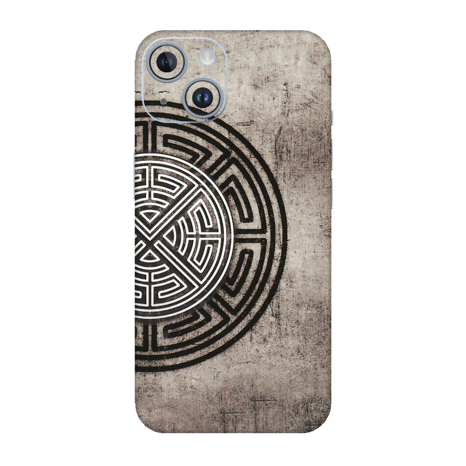 Apple iPhone Skins (All Models) - Mysterious Circular Design - 3D Embossed Finish (L-63) iPhone 14