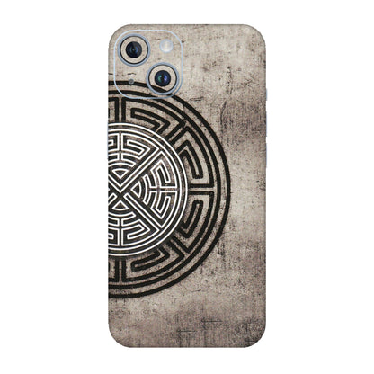 Apple iPhone Skins (All Models) - Mysterious Circular Design - 3D Embossed Finish (L-63) iPhone 14