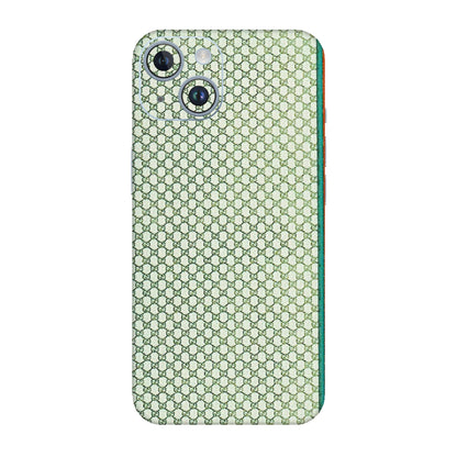 Apple iPhone Skins (All Models) - Gucci Fabric Pattern - 3D Embossed Finish (L-73) iPhone 14