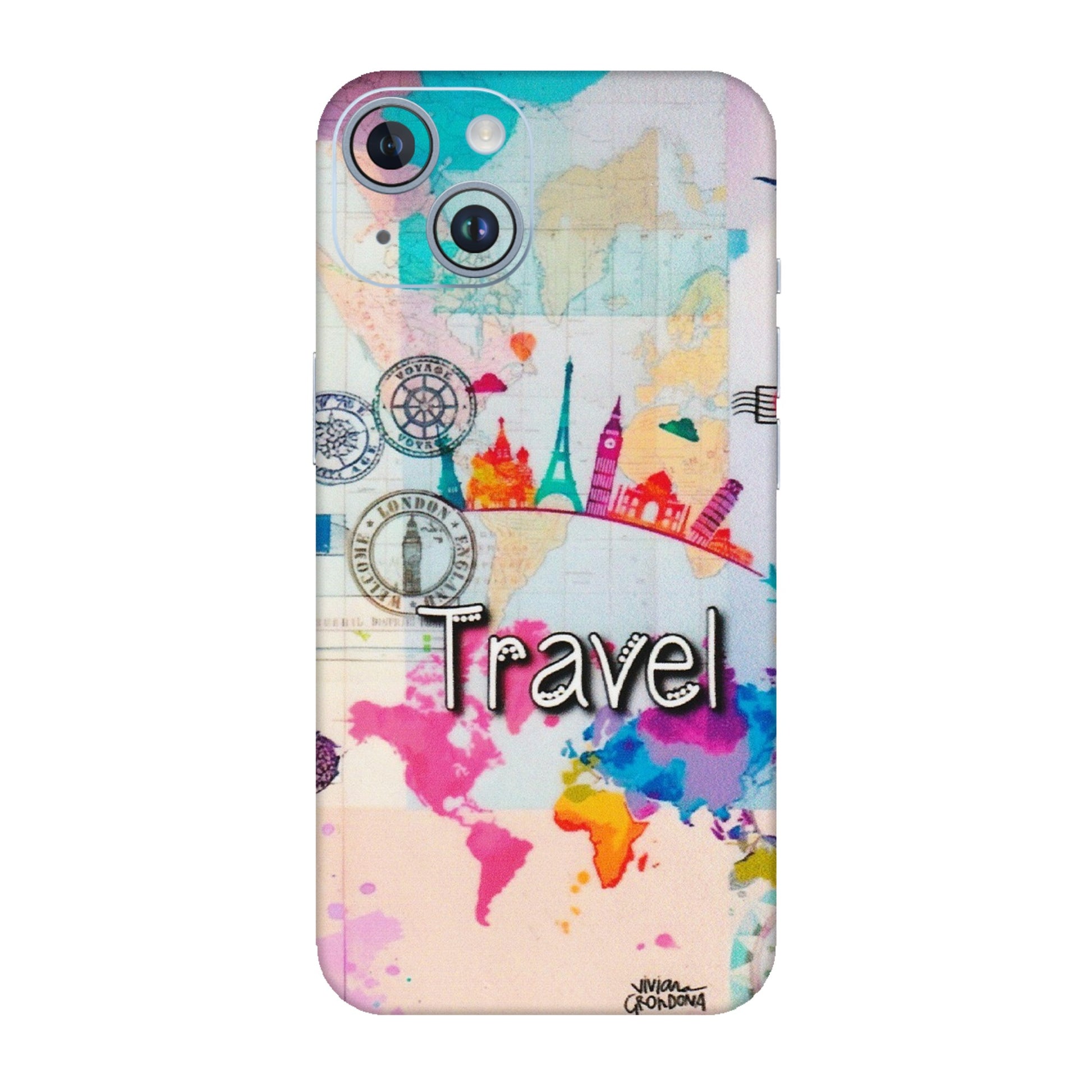 Apple iPhone Skins (All Models) - Travel The Wonders - Matte Finish (M-108) iPhone 14