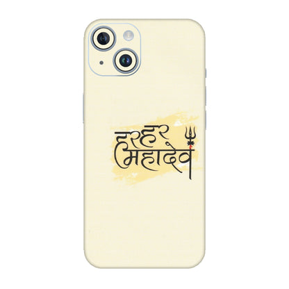 Apple iPhone Skins (All Models) - Har Har Mahadev - Matte Finish (M-10) iPhone 14