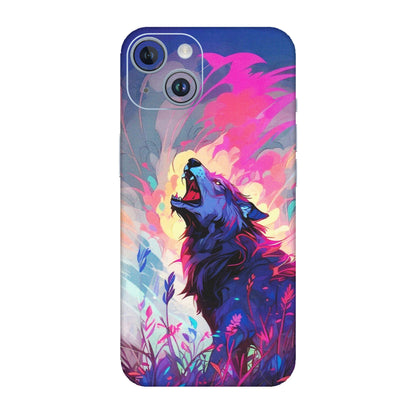 Apple iPhone Skins (All Models) - New Wild Wolf Abstract - Matte Finish (M-125) iPhone 14