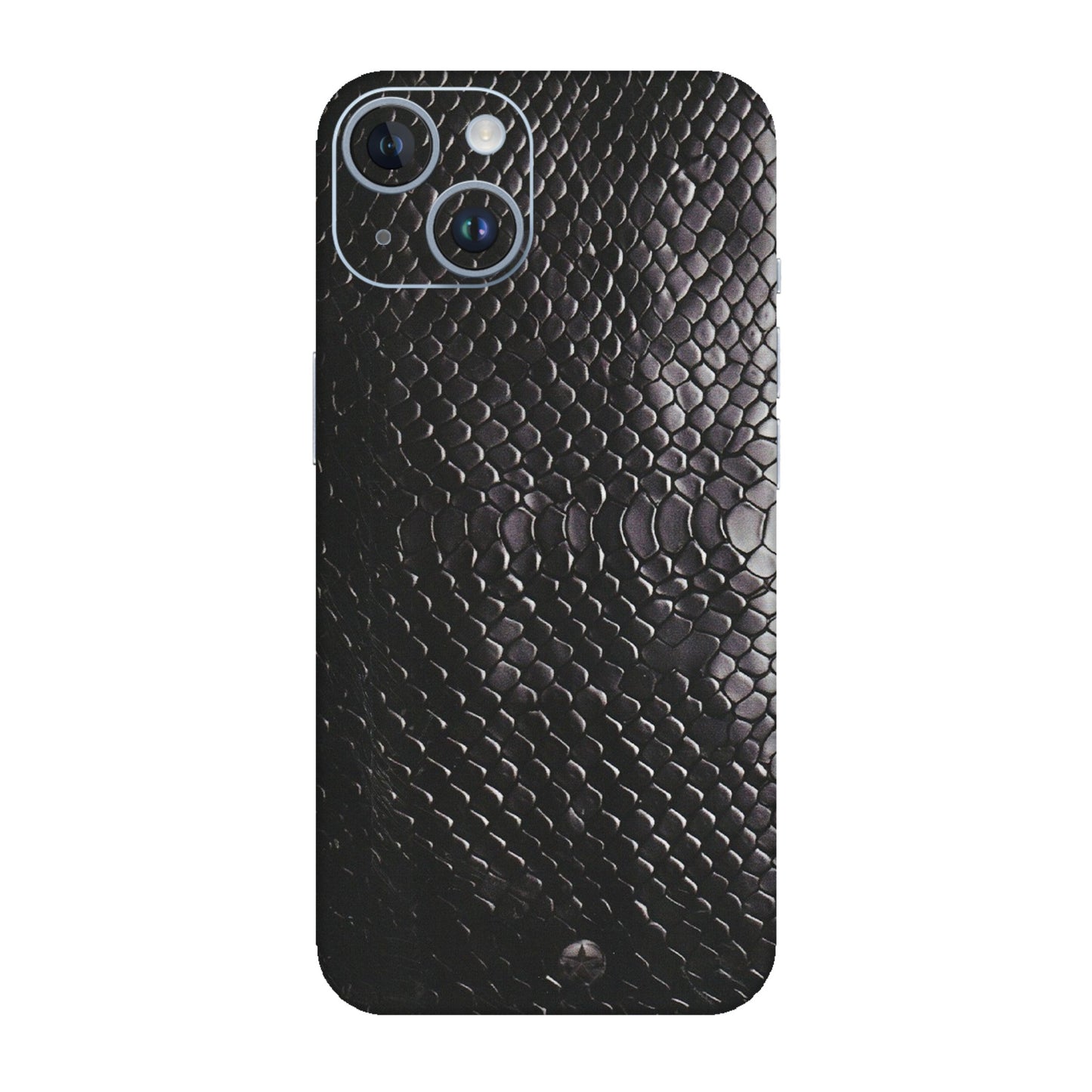 Apple iPhone Skins (All Models) - Black Snack Leather - Matte Finish (M-147) iPhone 14