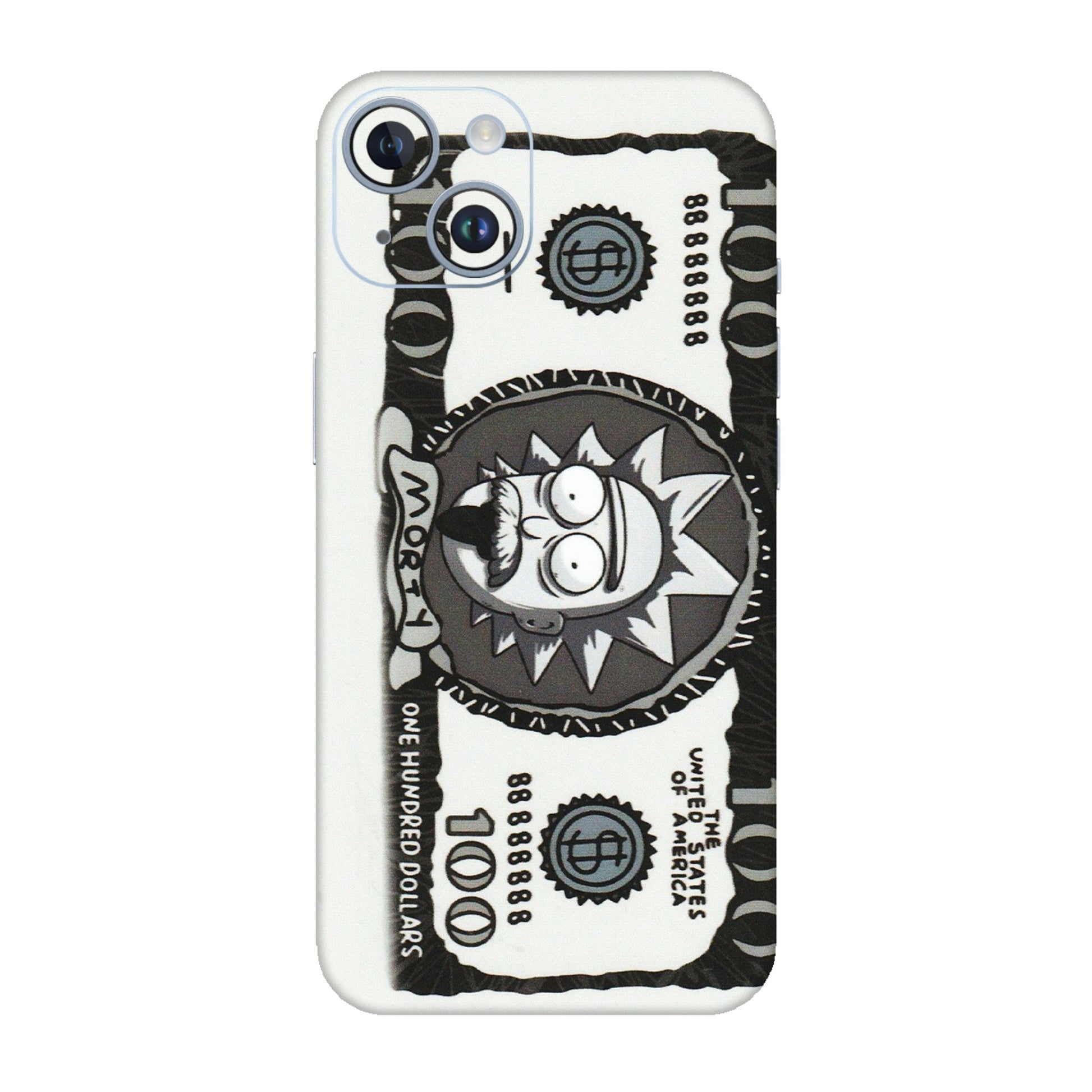 Apple iPhone Skins (All Models) - Rick And Morty Hundred Dollar Anime - Matte Finish (M-161) iPhone 14