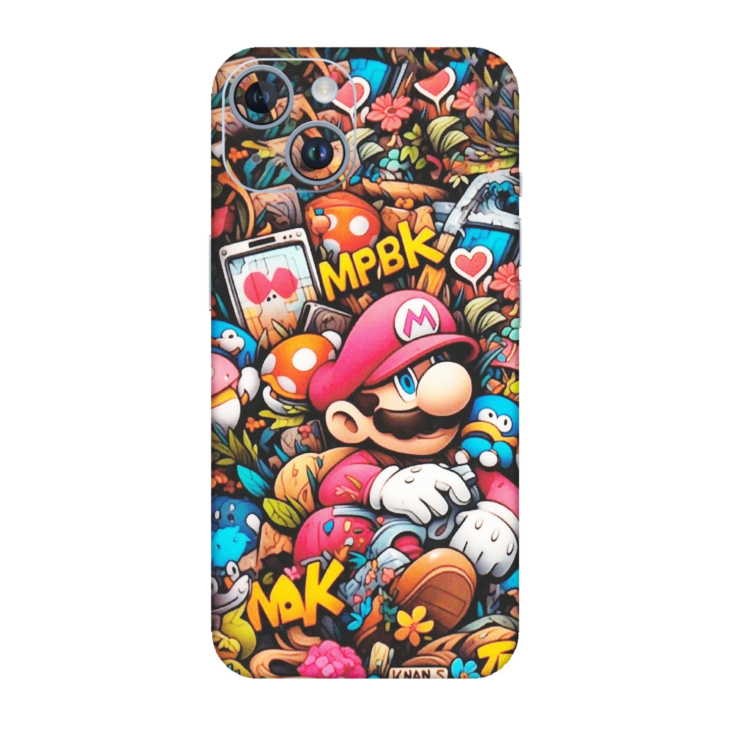 Apple iPhone Skins (All Models) - Super Mario Bros Artistic - Matte Finish (M-173) iPhone 14