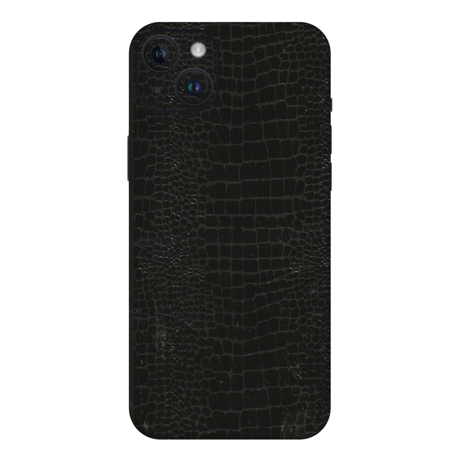 Apple iPhone Skins (All Models) - Snake Leather Black - 3D Embossed Finish (L-107) iPhone 14 Plus