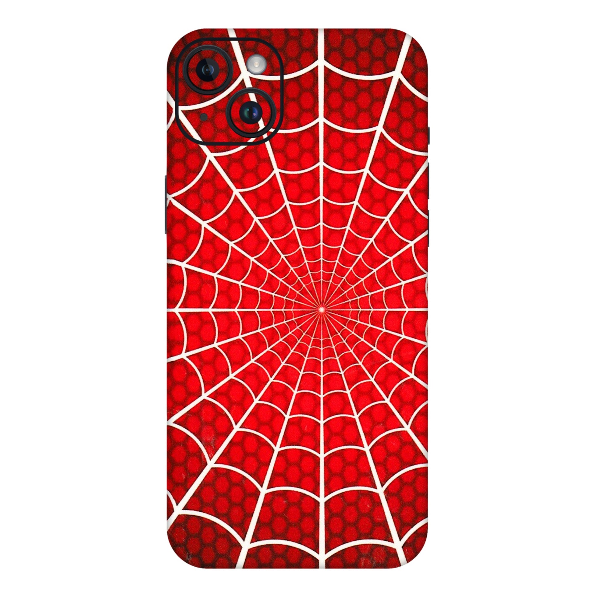 Apple iPhone Skins (All Models) - Classic Spidey Web - 3D Embossed Finish (L-115) iPhone 14 Plus