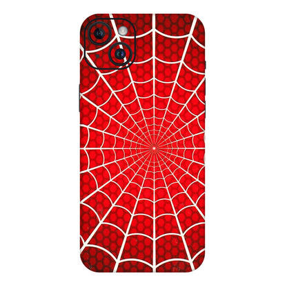 Apple iPhone Skins (All Models) - Classic Spidey Web - 3D Embossed Finish (L-115) iPhone 14 Plus