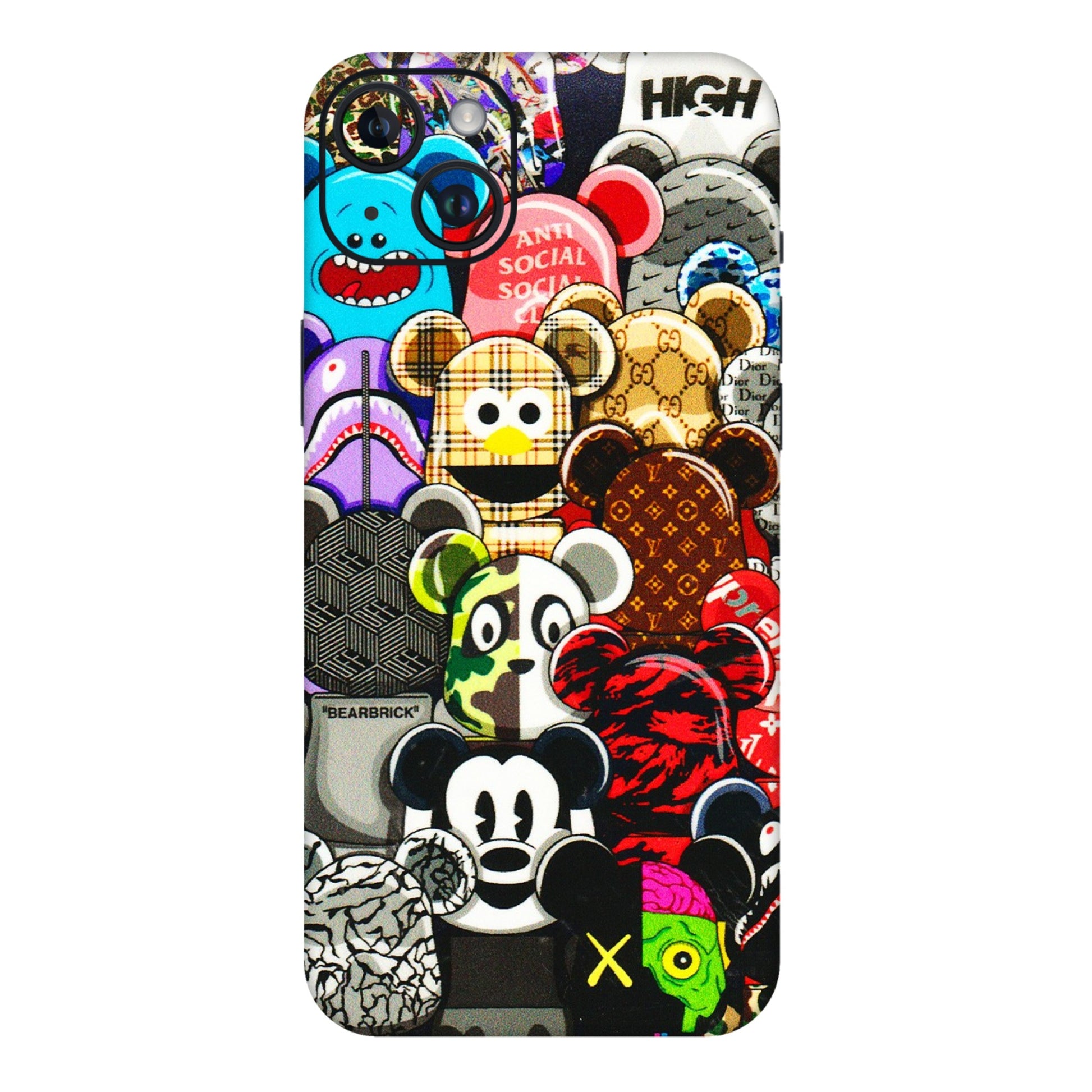Apple iPhone Skins (All Models) - More Mickey Mouses - 3D Embossed Finish (L-118) iPhone 14 Plus