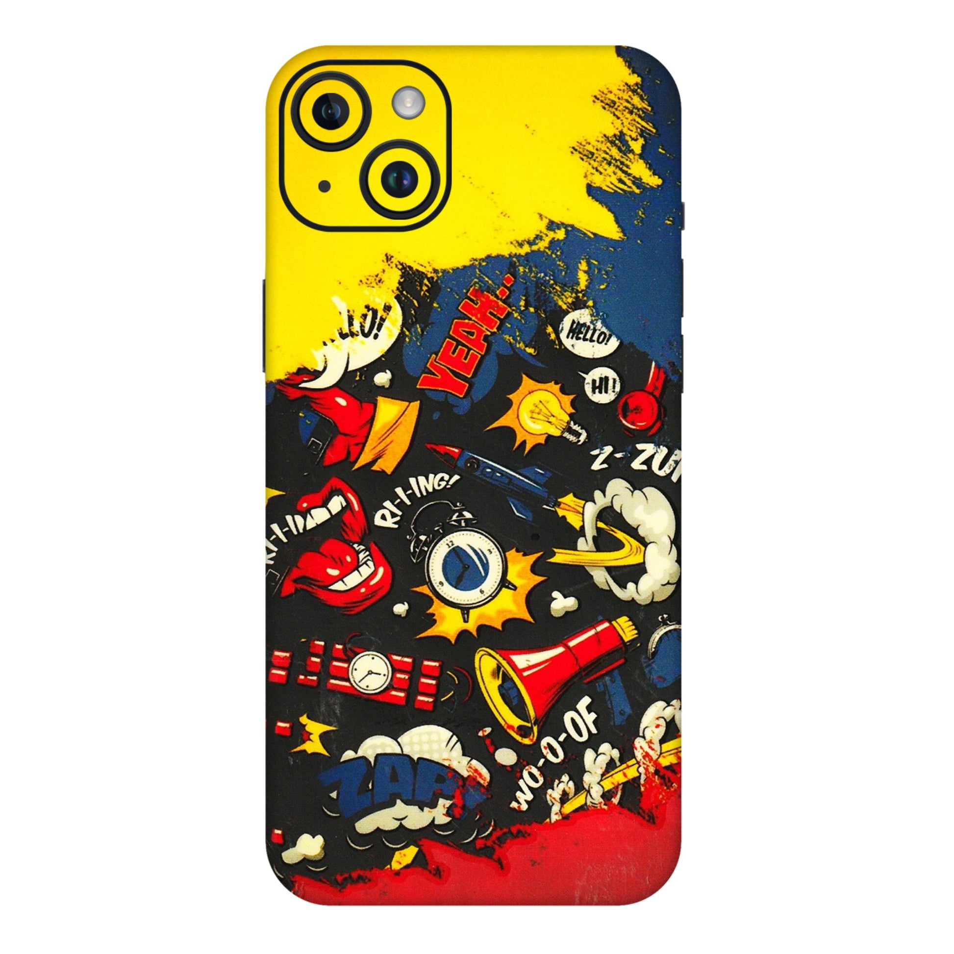 Apple iPhone Skins (All Models) - Pacific Doodle Art - 3D Embossed Finish (L-120) iPhone 14 Plus