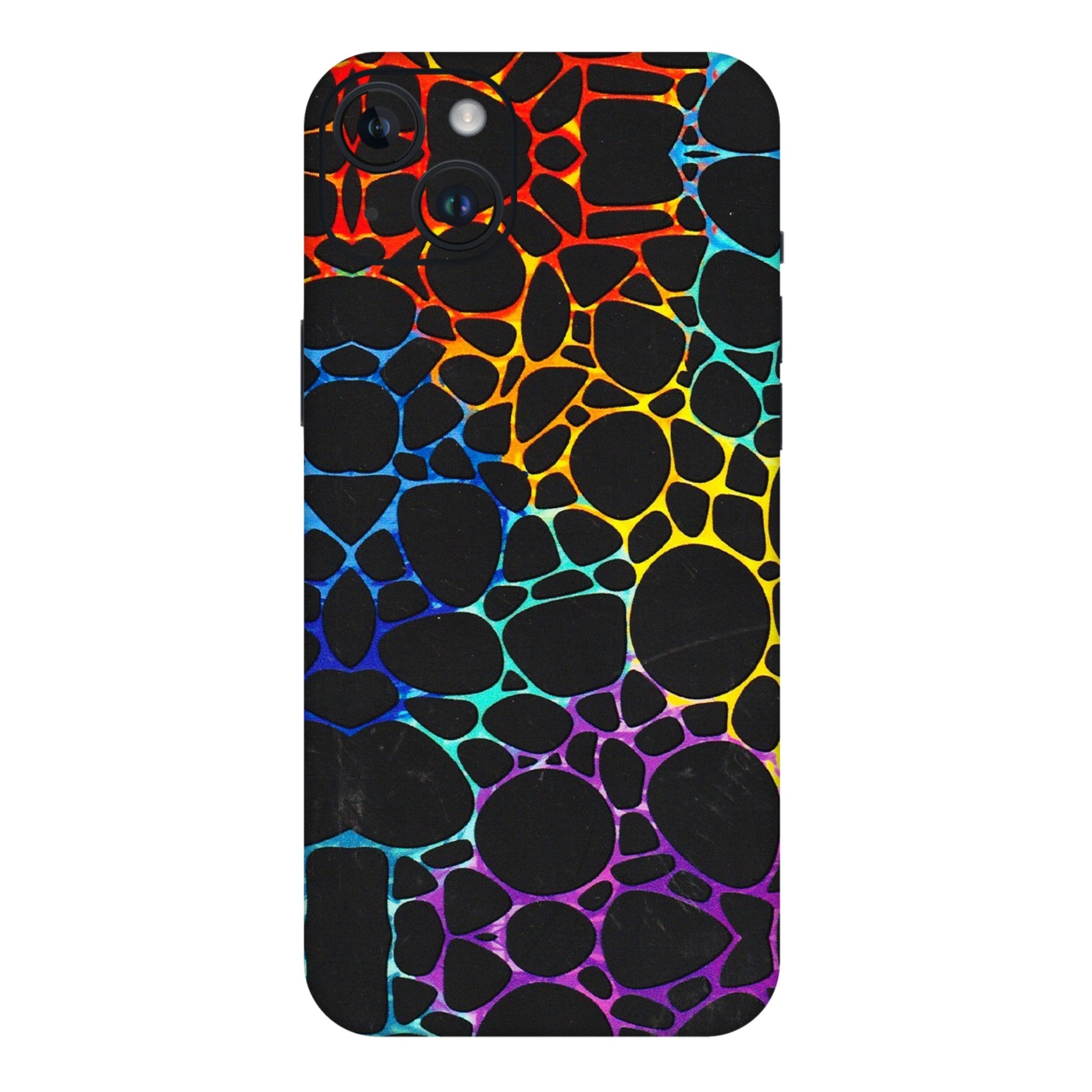 Apple iPhone Skins (All Models) - Abstract Art MultiColour - 3D Embossed Finish (L-133) iPhone 14 Plus