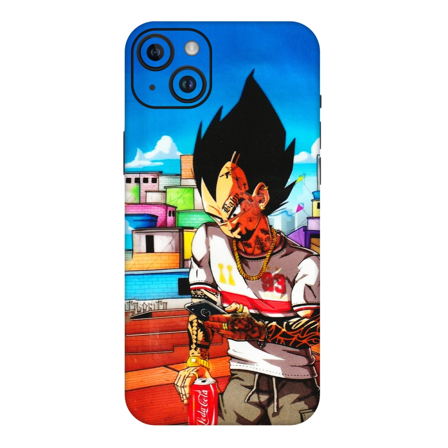 Apple iPhone Skins (All Models) - Vegeta - 3D Embossed Finish (L-136) iPhone 14 Plus