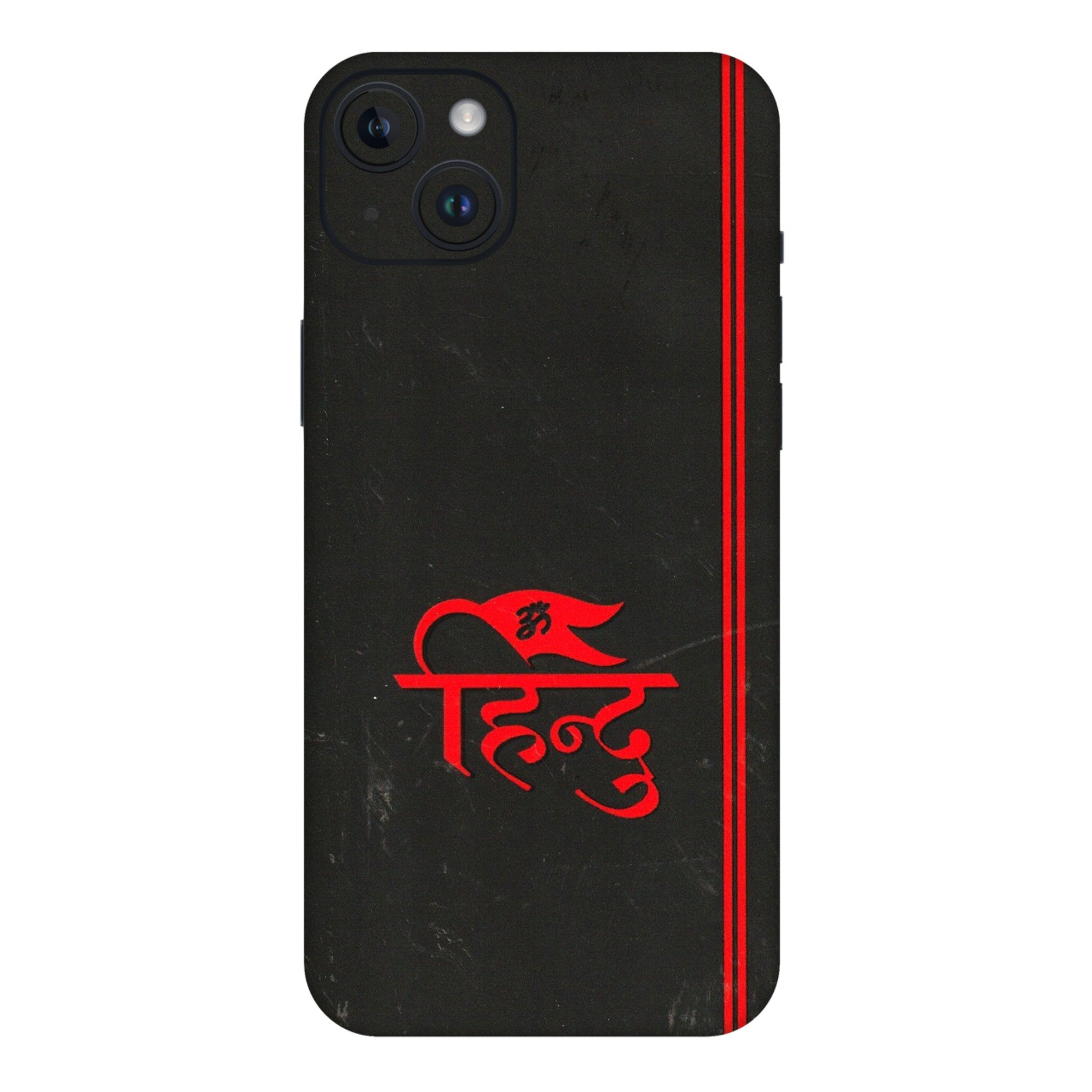 Apple iPhone Skins (All Models) - Hindu Black - 3D Embossed Finish (L-153) iPhone 14 Plus