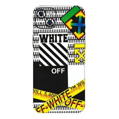 Apple iPhone Skins (All Models) - White Off Abstract - 3D Embossed Finish (L-172) iPhone 14 Plus