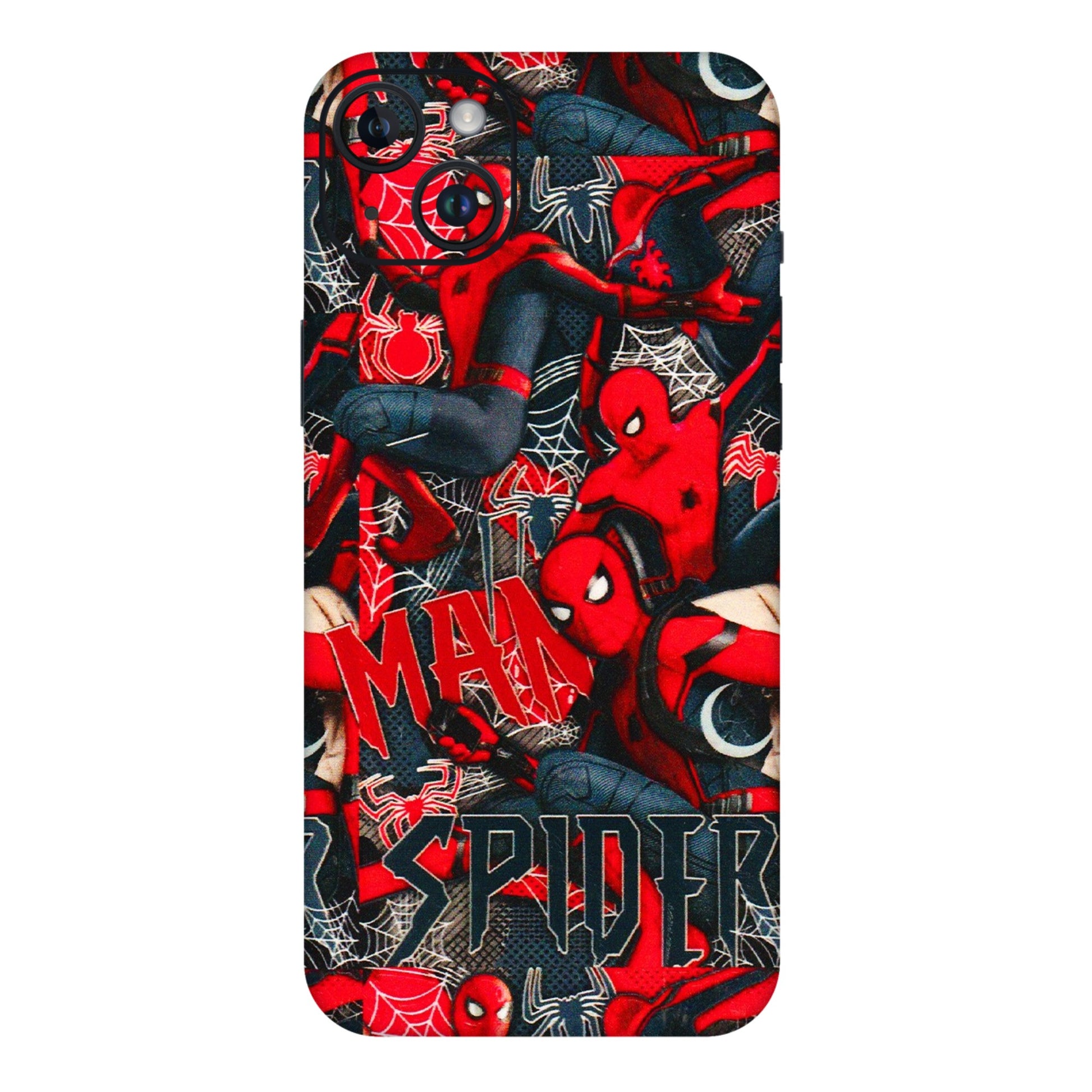 Apple iPhone Skins (All Models) - SpiderMan Cool - 3D Embossed Finish (L-188) iPhone 14 Plus