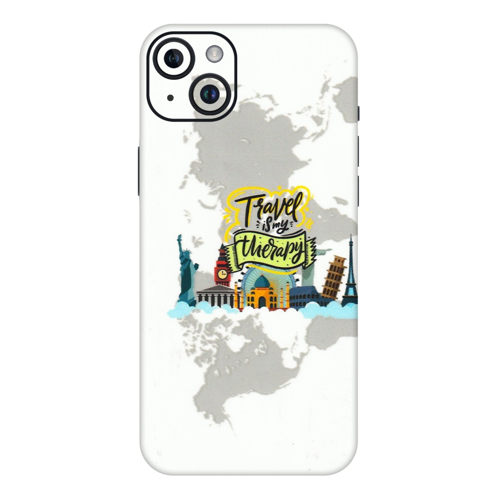 Apple iPhone Skins (All Models) - Travel Therapy - 3D Embossed Finish (L-199) iPhone 14 Plus
