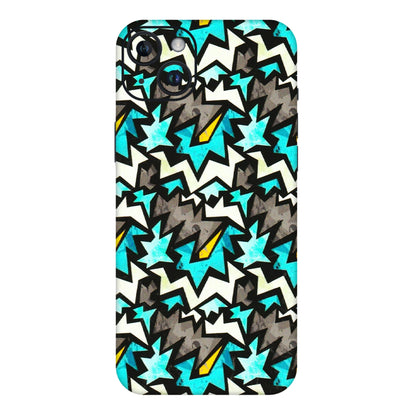 Apple iPhone Skins (All Models) - Funky Zig Zag - 3D Embossed Finish (L-223) iPhone 14 Plus