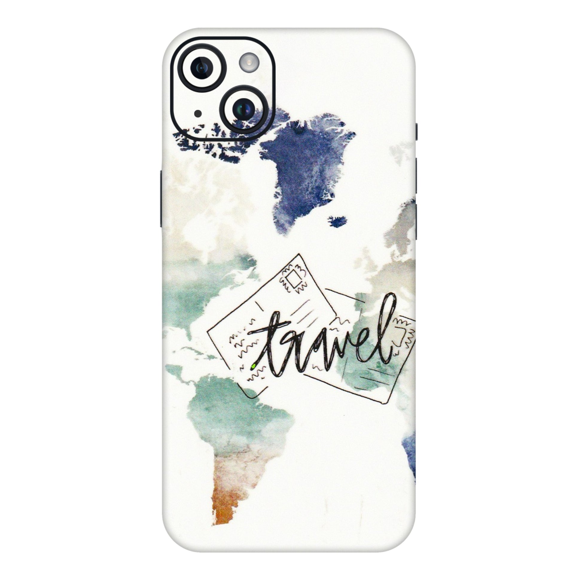 Apple iPhone Skins (All Models) - Travel The World - 3D Embossed Finish (L-232) iPhone 14 Plus