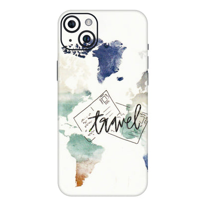 Apple iPhone Skins (All Models) - Travel The World - 3D Embossed Finish (L-232) iPhone 14 Plus
