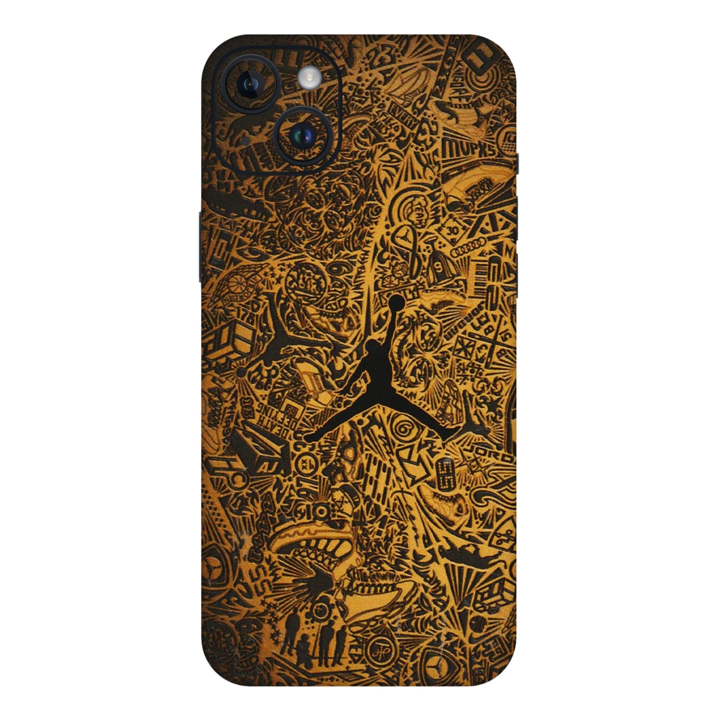 Apple iPhone Skins (All Models) - Premium Gold Basketball Player - 3D Embossed Finish (L-236) iPhone 14 Plus