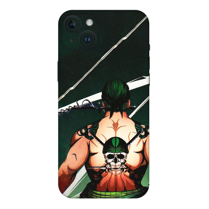 Apple iPhone Skins (All Models) - Zoro Anime - 3D Embossed Finish (L-23) iPhone 14 Plus