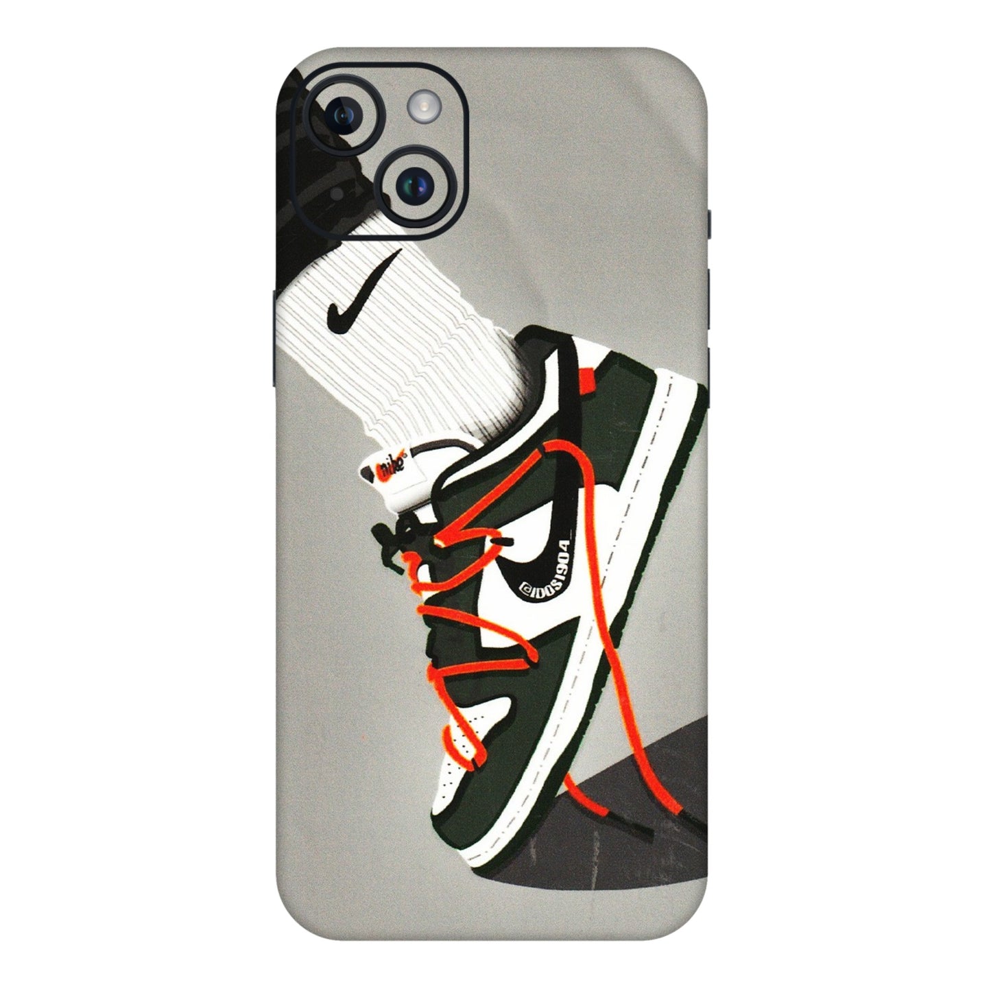 Apple iPhone Skins (All Models) - New Grey Sneaker - 3D Embossed Finish (L-261) iPhone 14 Plus