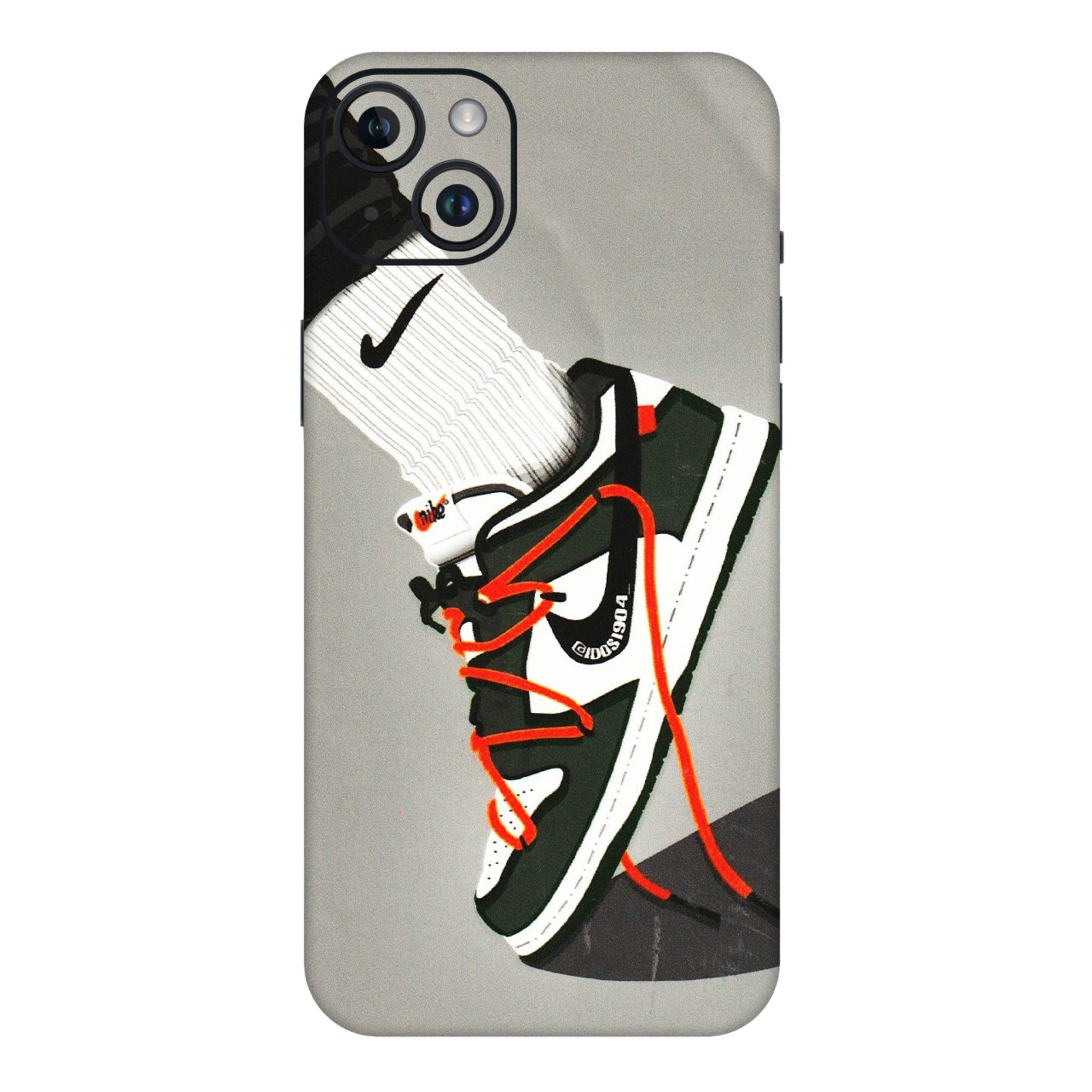 Apple iPhone Skins (All Models) - New Grey Sneaker - 3D Embossed Finish (L-261) iPhone 14 Plus