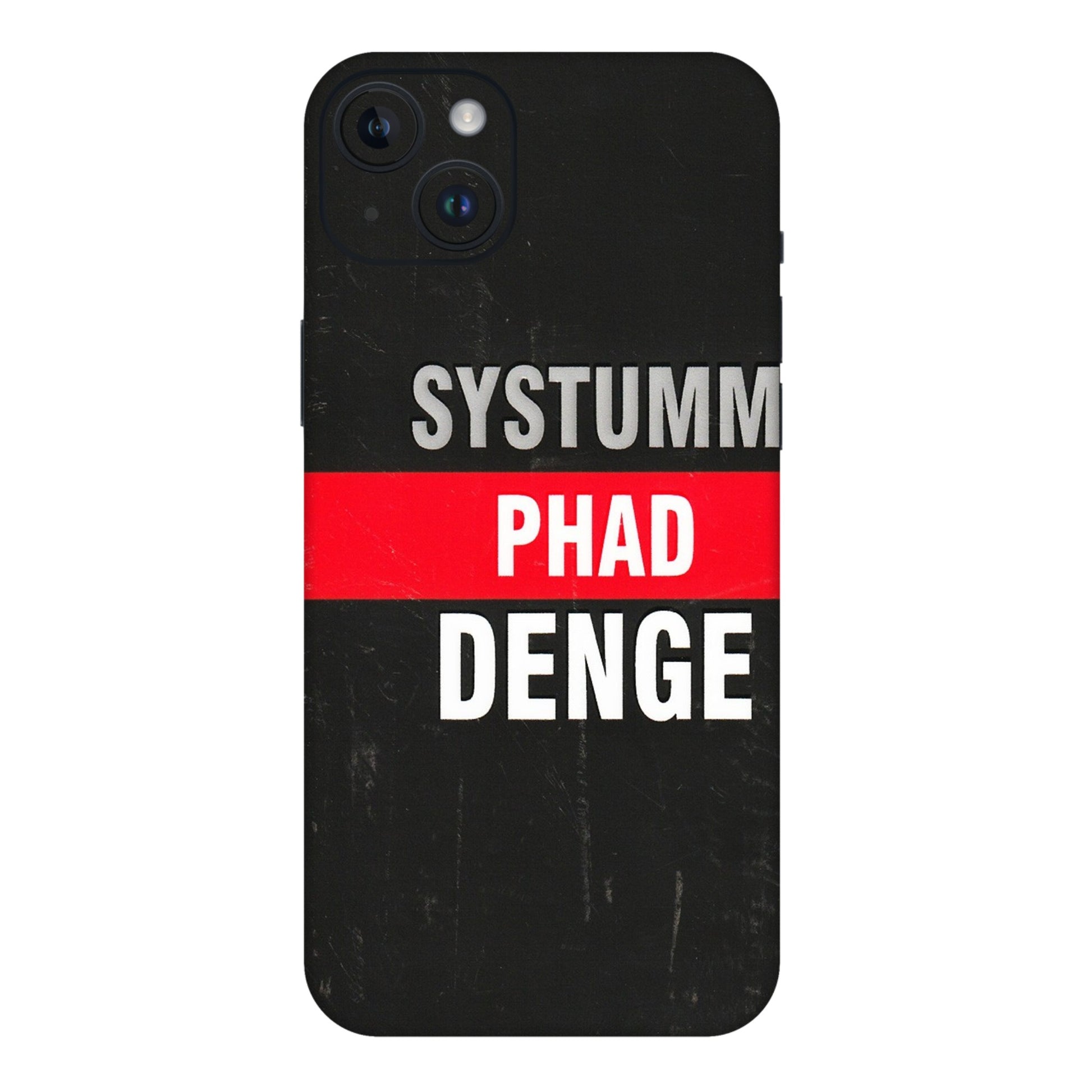 Apple iPhone Skins (All Models) - Systumm Phad Denge - 3D Embossed Finish (L-278) iPhone 14 Plus