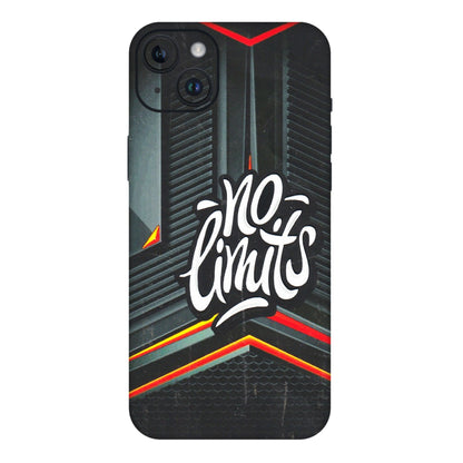 Apple iPhone Skins (All Models) - No Limits - 3D Embossed Finish (L-286) iPhone 14 Plus