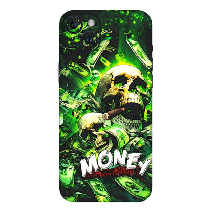 Apple iPhone Skins (All Models) - Skull Money - 3D Embossed Finish (L-303) iPhone 14 Plus