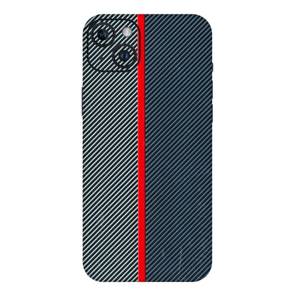 Apple iPhone Skins (All Models) - Blue Sober Lines - 3D Embossed Finish (L-305) iPhone 14 Plus