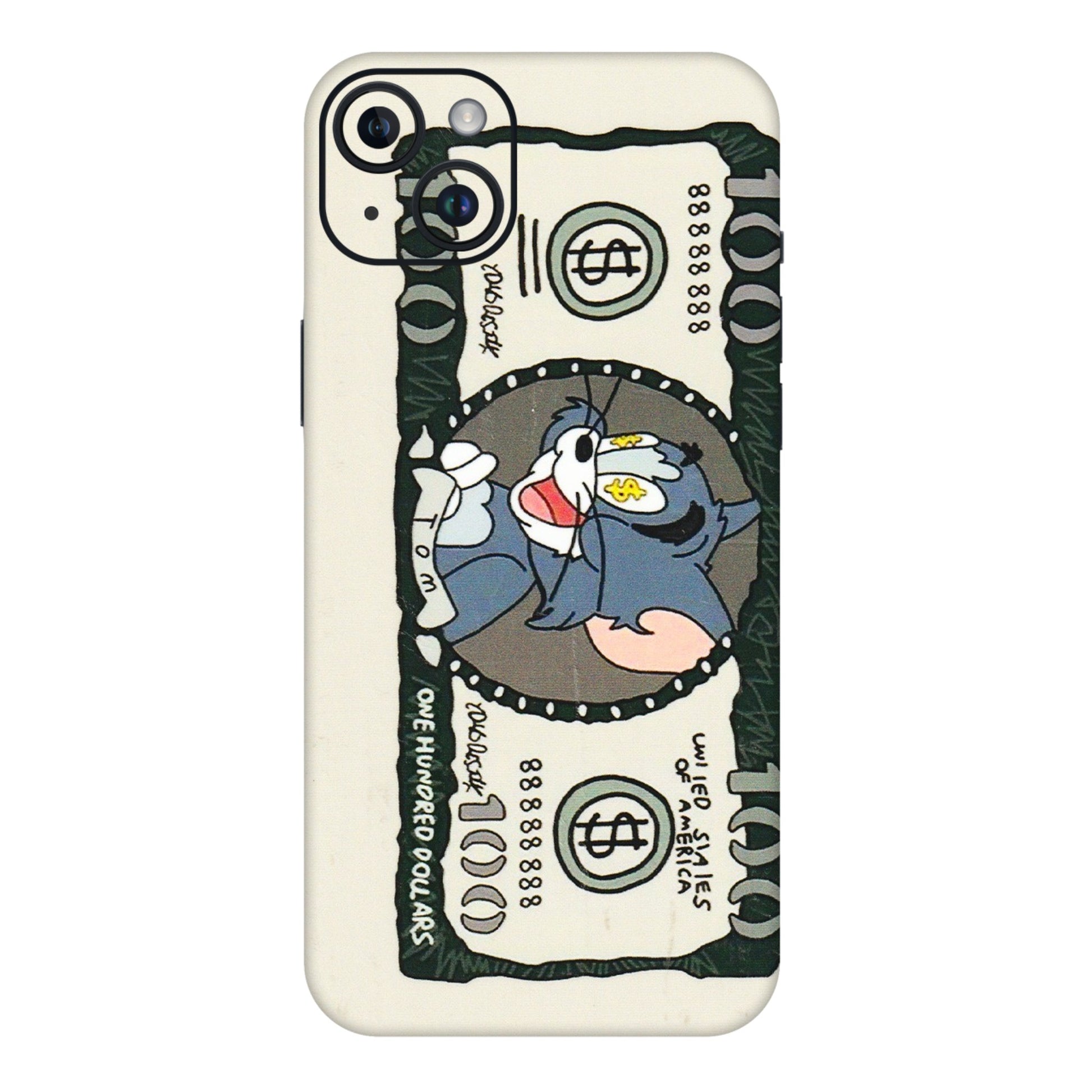 Apple iPhone Skins (All Models) - Tom Hundred Dollar - 3D Embossed Finish (L-324) iPhone 14 Plus
