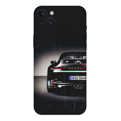 Apple iPhone Skins (All Models) - New Black Porsche GT3 - 3D Embossed Finish (L-327) iPhone 14 Plus
