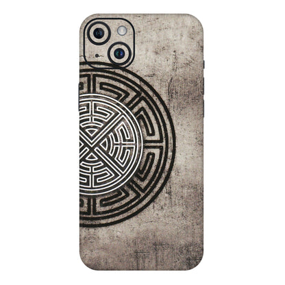 Apple iPhone Skins (All Models) - Mysterious Circular Design - 3D Embossed Finish (L-63) iPhone 14 Plus