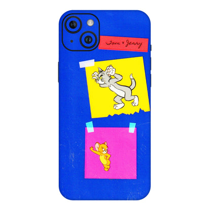 Apple iPhone Skins (All Models) - Tom N Jerry Sticky Notes - 3D Embossed Finish (L-88) iPhone 14 Plus