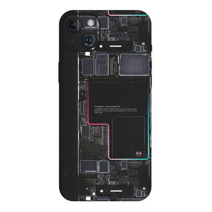 Apple iPhone Skins (All Models) - Motherboard Circuit Layout - Matte Finish (M-117) iPhone 14 Plus
