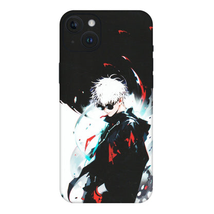 Apple iPhone Skins (All Models) - Gojo Powerful Charater Kaisen Anime - Matte Finish (M-144) iPhone 14 Plus