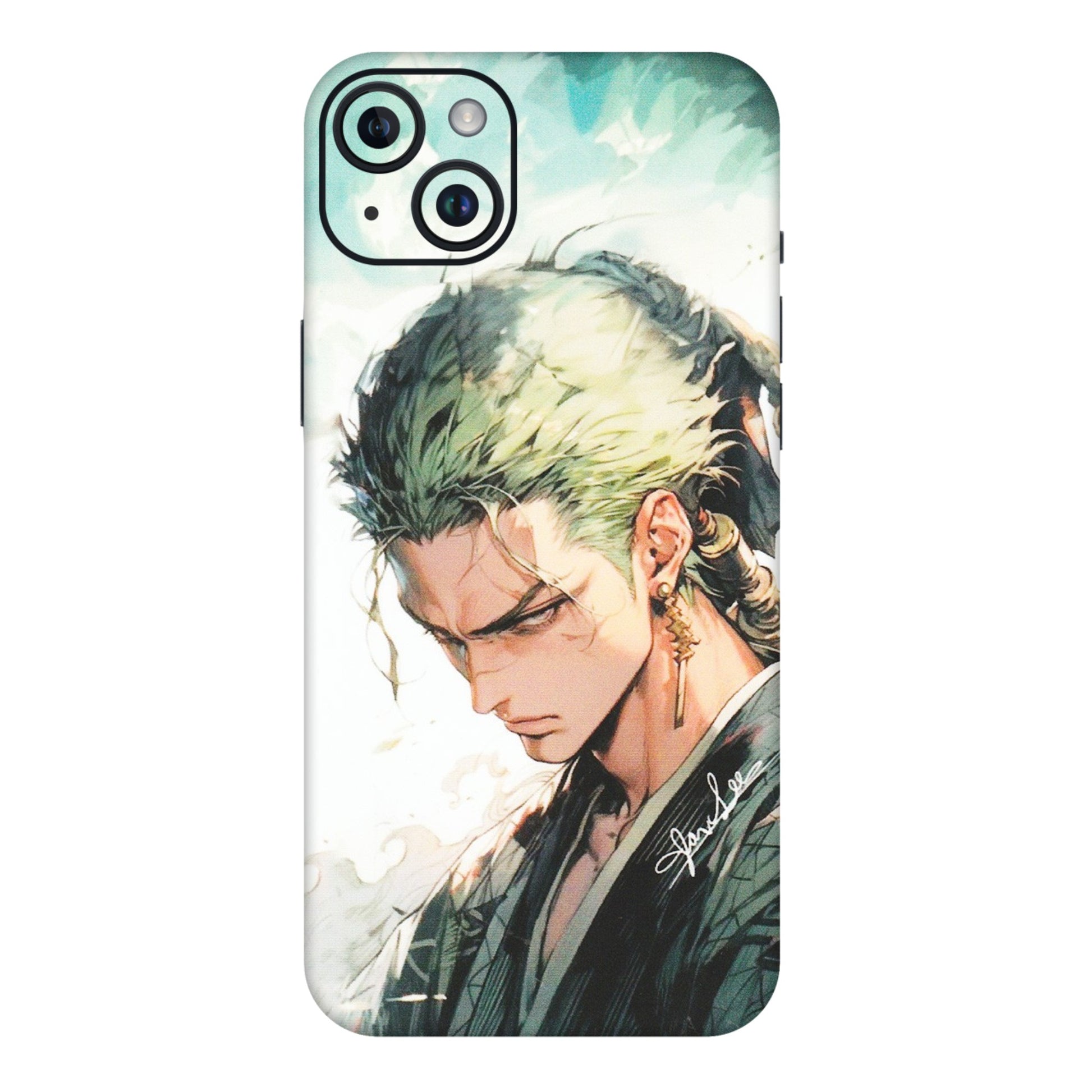 Apple iPhone Skins (All Models) - Pirate Hunter One Piece Anime - Matte Finish (M-157) iPhone 14 Plus