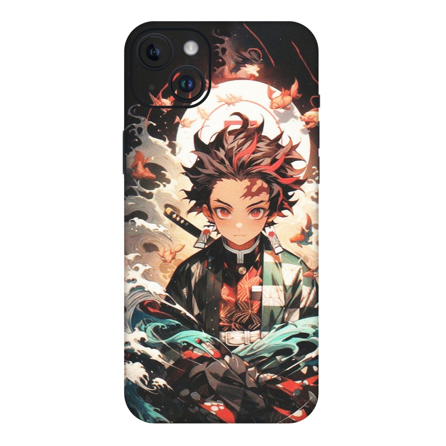 Apple iPhone Skins (All Models) - Tanjiro Demon Slayer Anime - Matte Finish (M-158) iPhone 14 Plus