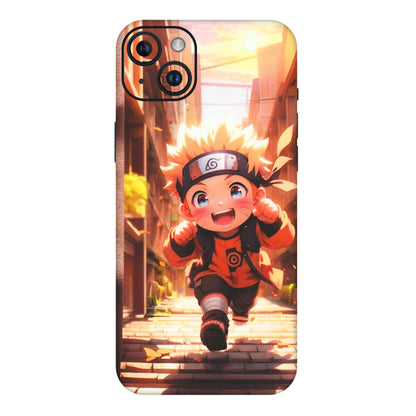 Apple iPhone Skins (All Models) - Naruto Cute Toon Running - Matte Finish (M-04) iPhone 14 Plus